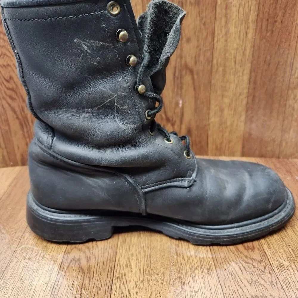 Red Wing Shoes Steel Toe Boots Mens Size 8 ANSI Z41 PT91 F1/75 C/75 PR
